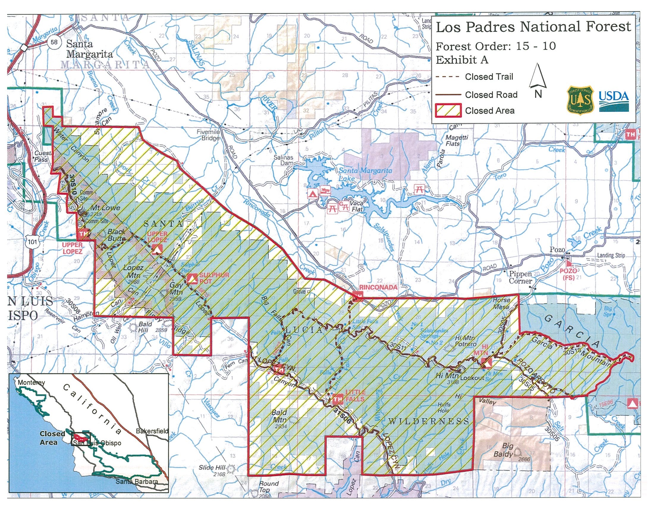 Cuesta Fire Forces Temporary Closure of Santa Lucia Wilderness ...